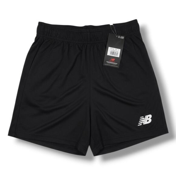 New Balance Youth Black Athletic Shorts - Size Medium, 100% Polyester, NWT - Picture 1 of 8